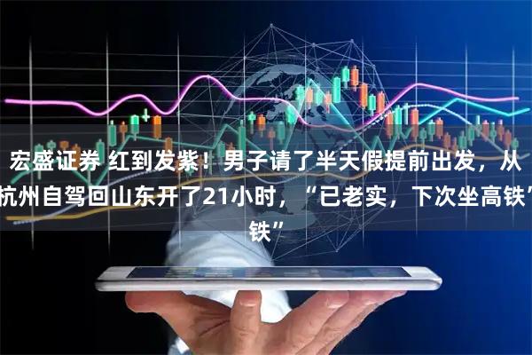宏盛证券 红到发紫！男子请了半天假提前出发，从杭州自驾回山东开了21小时，“已老实，下次坐高铁”