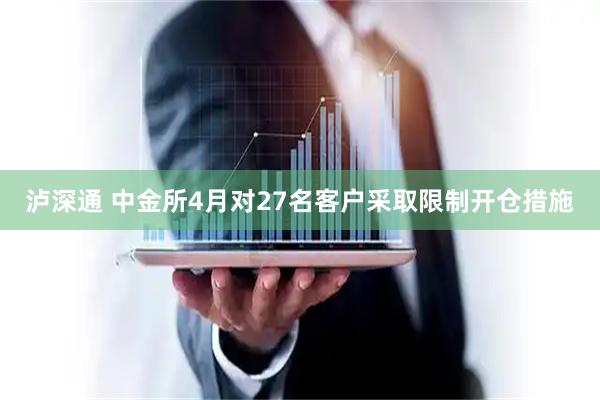 泸深通 中金所4月对27名客户采取限制开仓措施