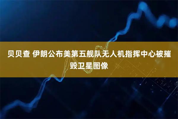 贝贝查 伊朗公布美第五舰队无人机指挥中心被摧毁卫星图像